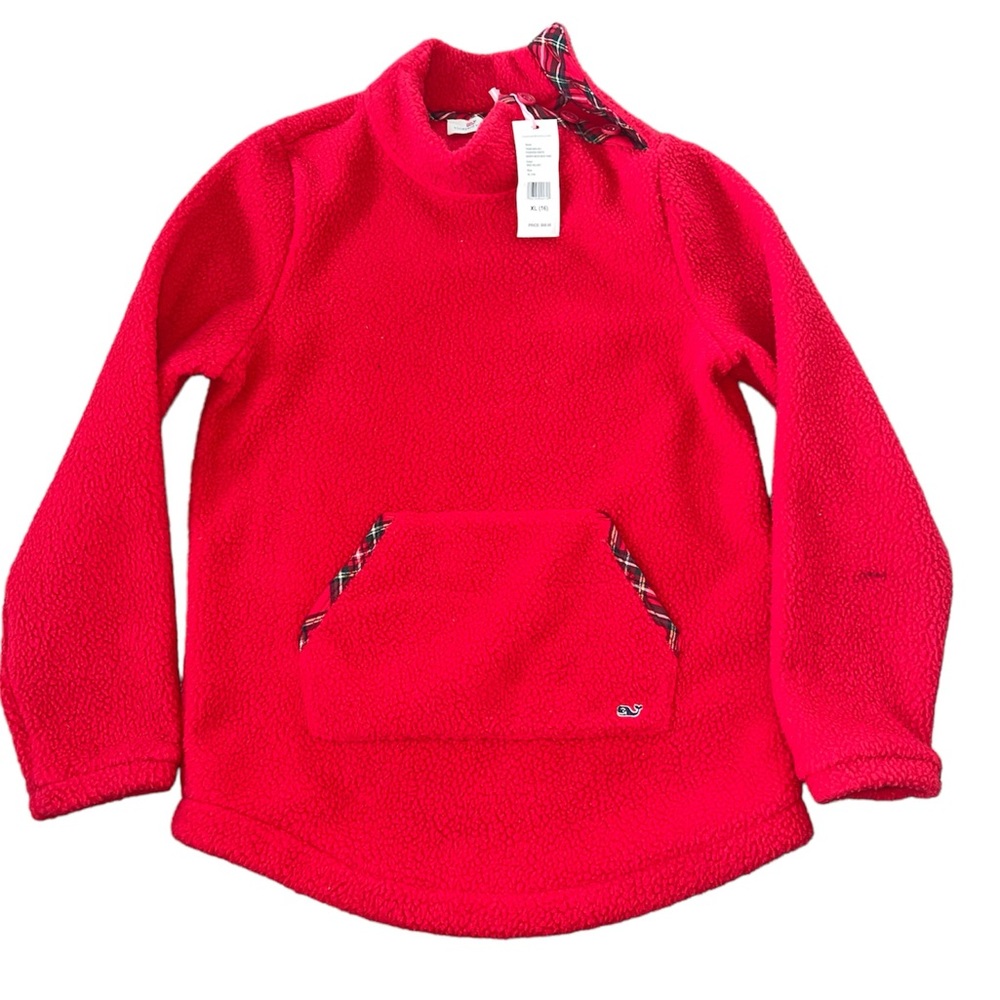 NWT Vineyard Vines Sherpa Mock Neck Tunic | Size Girls XL (16)